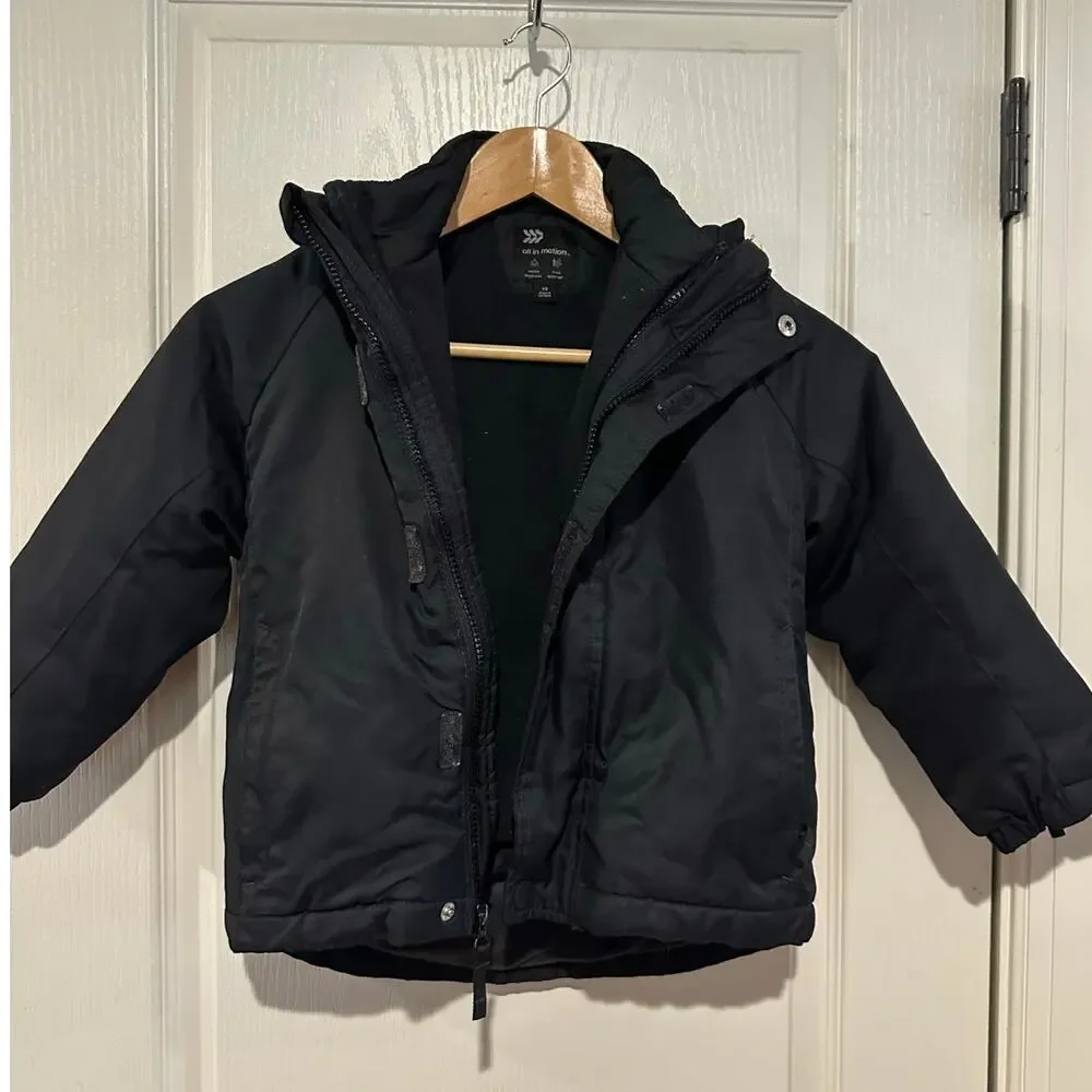 Children's size XS Black 3 in 1 coat All in Motion